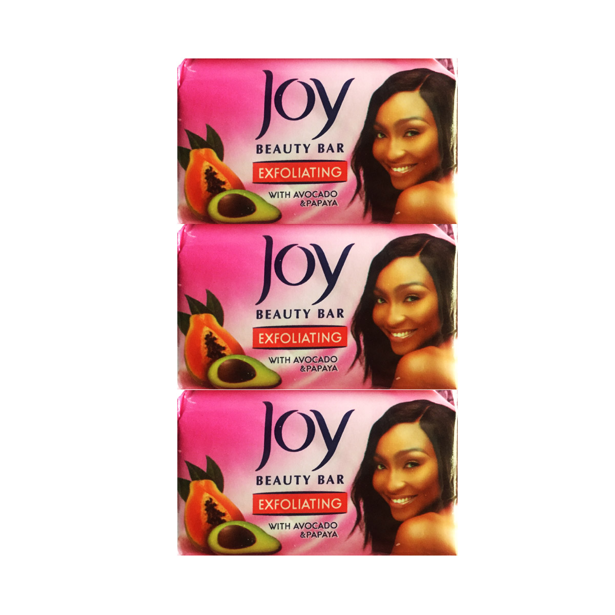 Joy Exfoliating With Avocado And Papaya Beauty Bar Soap 60g x 6