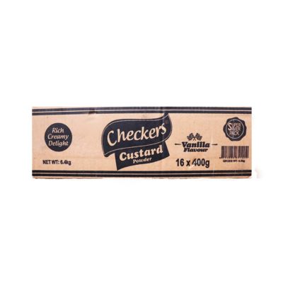 Checkers Custard Vanilla Flavour Powder Refil 400g x 12