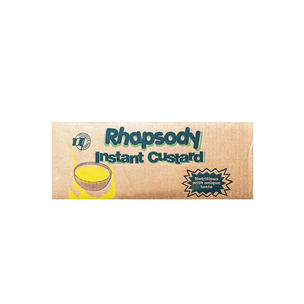 Rhapsody Instant Banana Flavour Custard Pouch 500g x 12