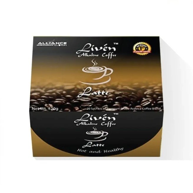 Alliance Global Liven Alkaline Coffee Latte 21g x 20
