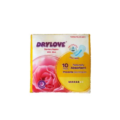 Drylove Sanitary Pads With Mint 28cm Long x 10