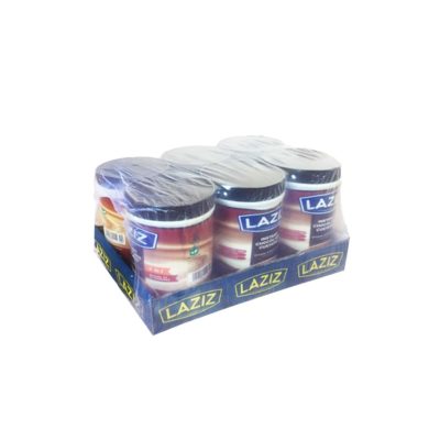 Laziz 4 In 1 Instant Chocolate Custard Powder Jar 400g x 6