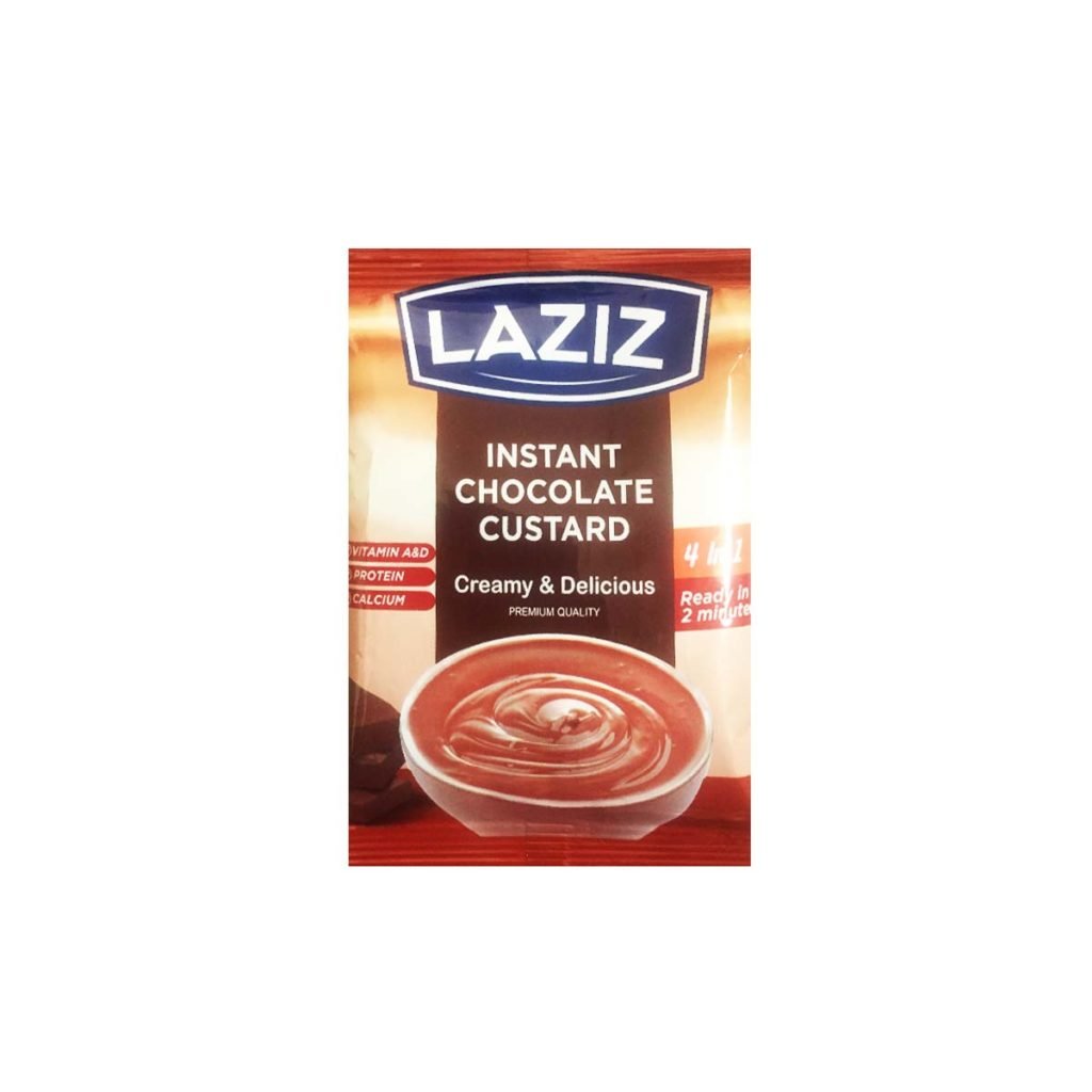 Laziz 4 In 1 Instant Chocolate Custard Powder Sachet 40g