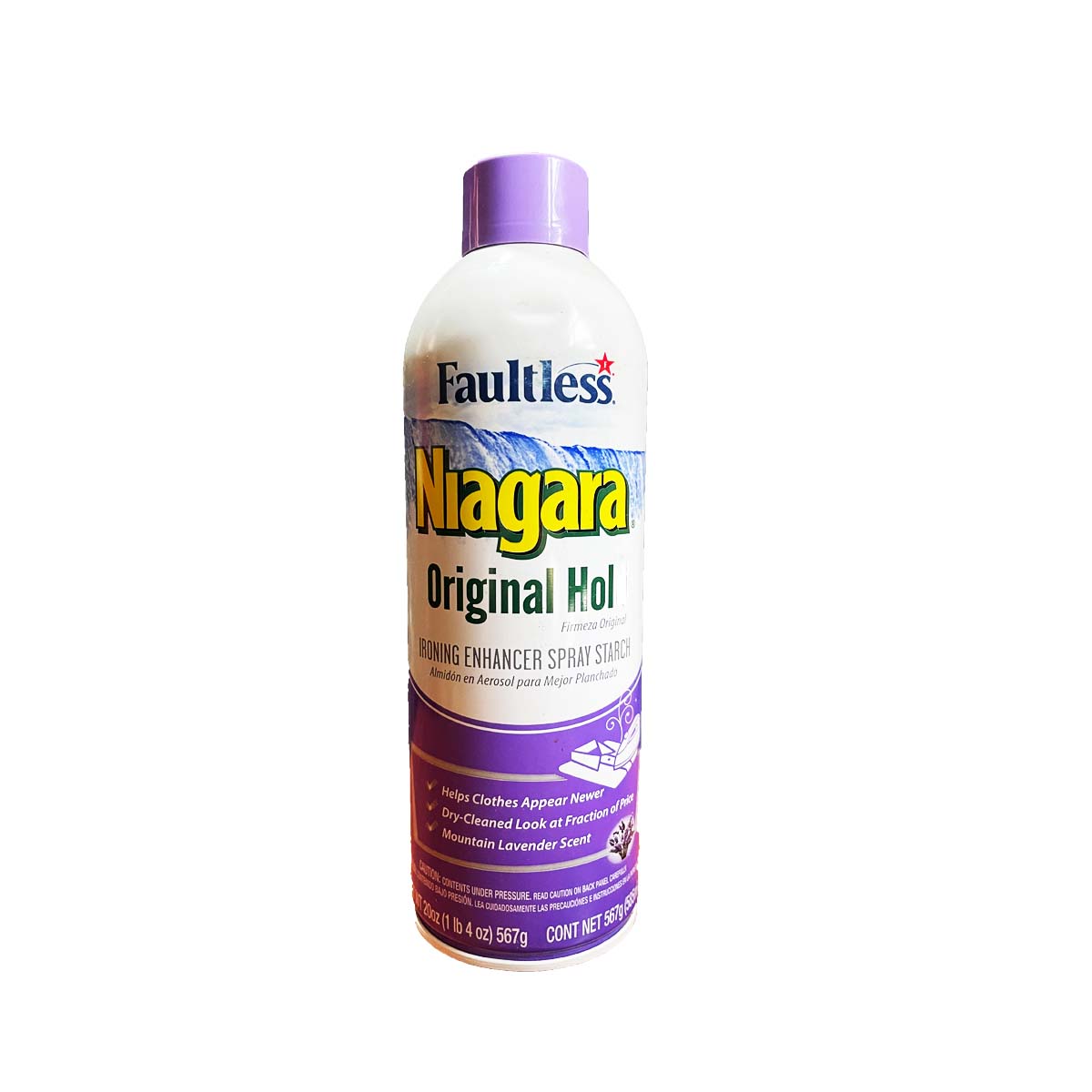 Niagara Original Hold Spray Starch With Mountain Lavender Scent 585ml