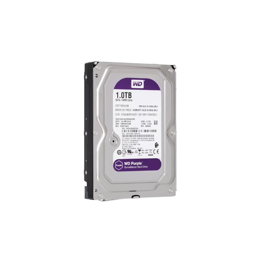 Western Digital Purple 1TB Hard Drive Disk Security System