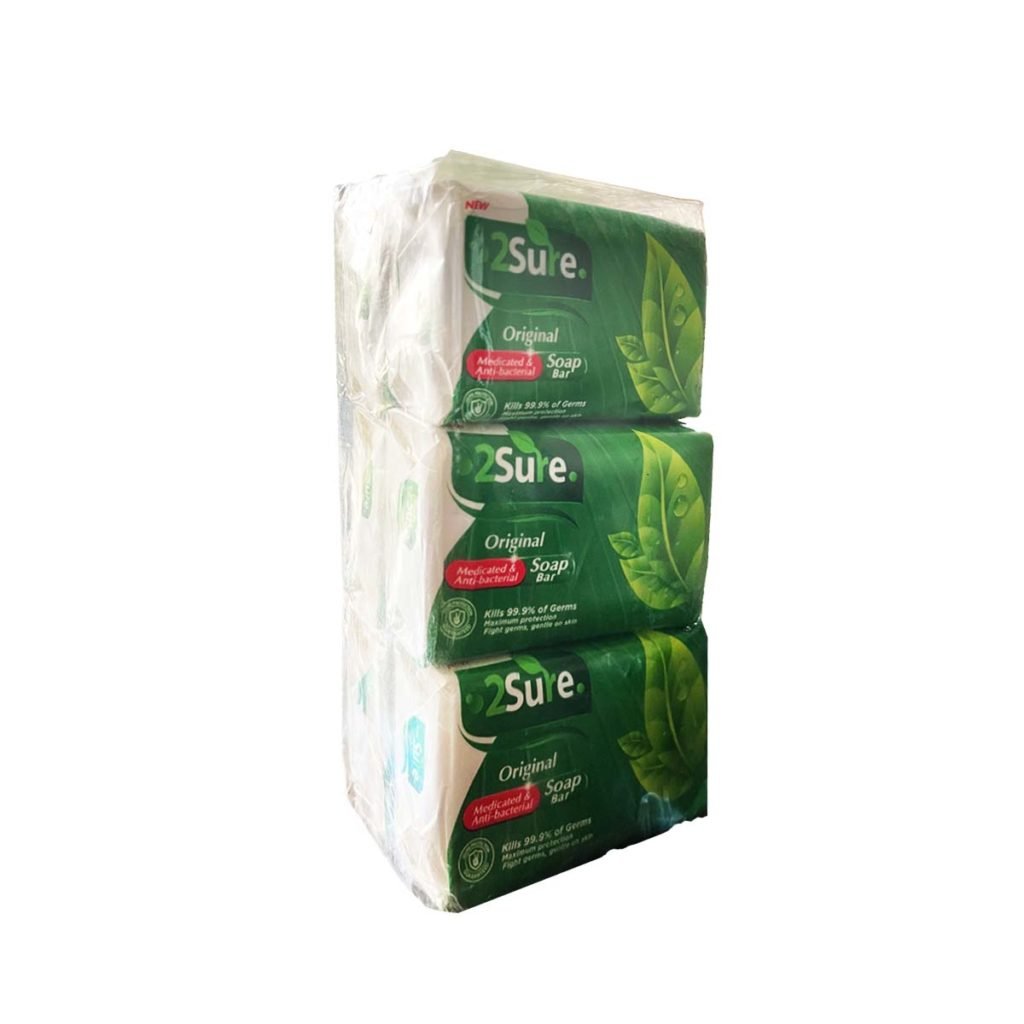 2Sure Original Medicated & Anti-Bacterial Soap Bar 70g x 6