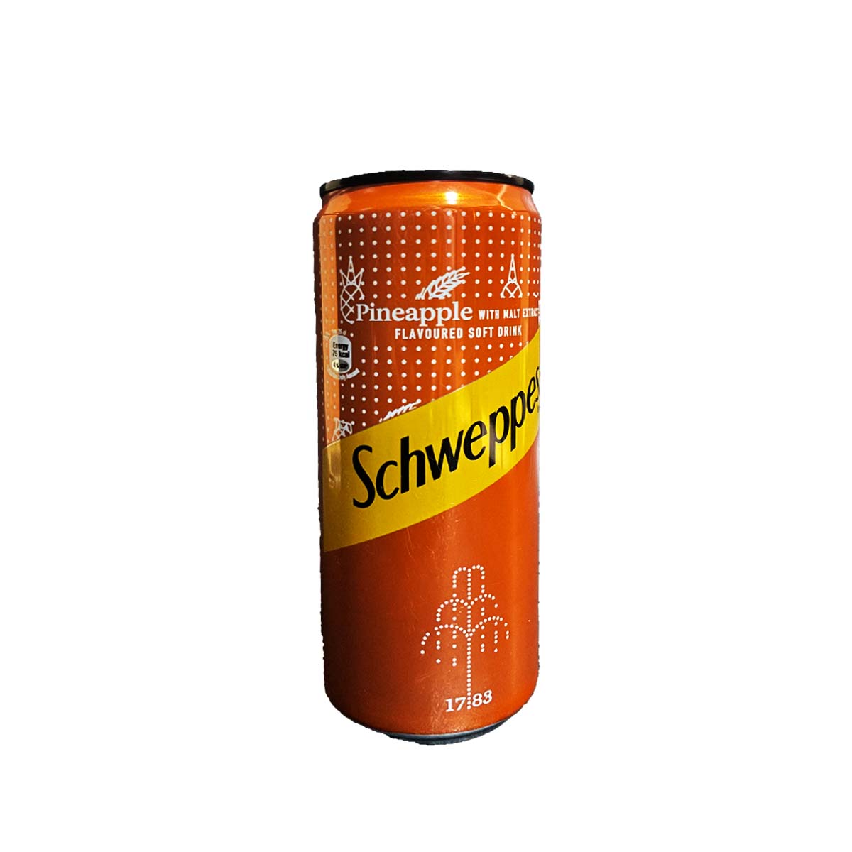 Schweppes Pineapple With Malt Extract Flavoured Soft Drink 33cl