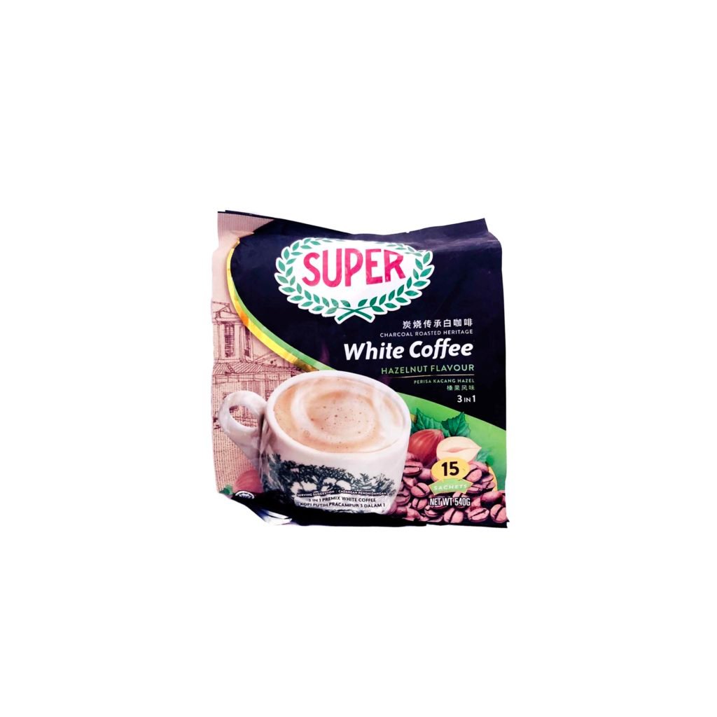 Super White Coffee Hazelnut 3 in 1 Flavour 540g x 15