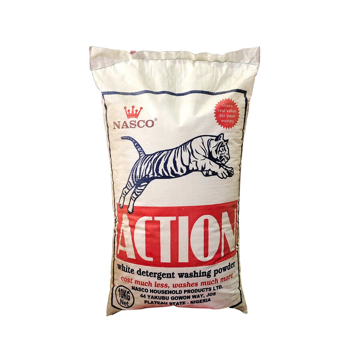 Nasco Action White Detergent Washing Powder 10kg