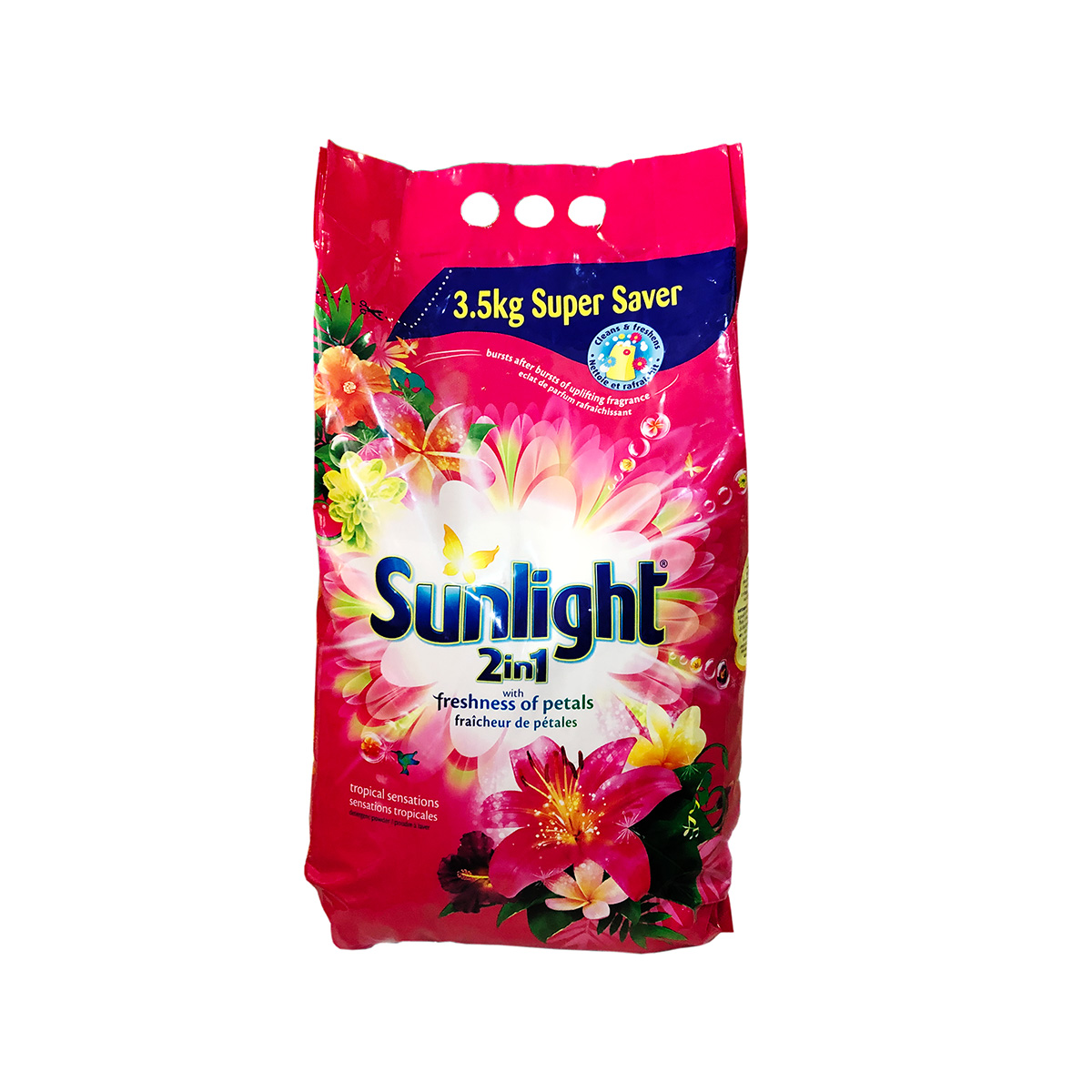 Sunlight 2 in 1 With Freshness Of Petals Tropical Sensations Detergent 3.5kg