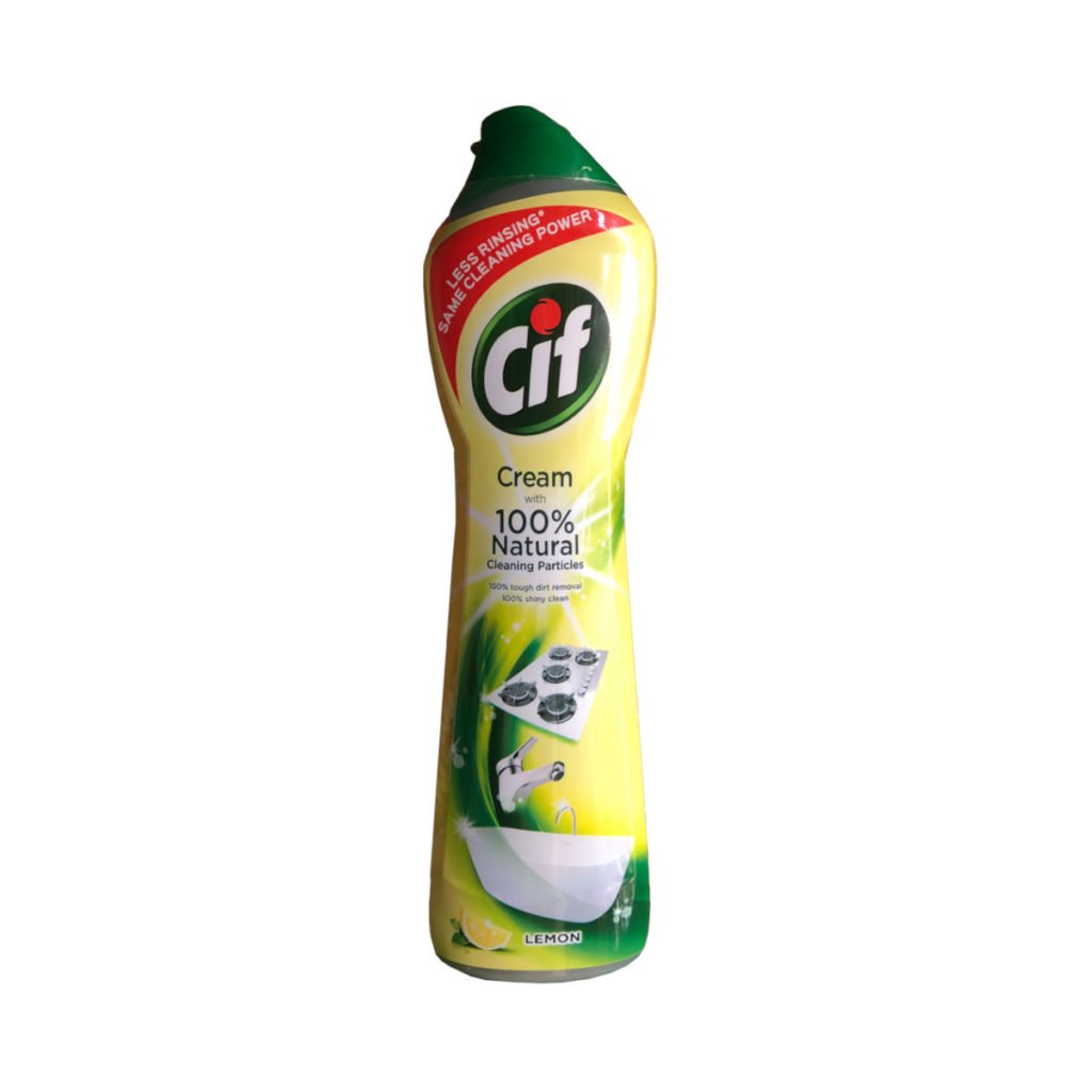 Cif Cream Lemon With 100% Cleaning Particles 500ml