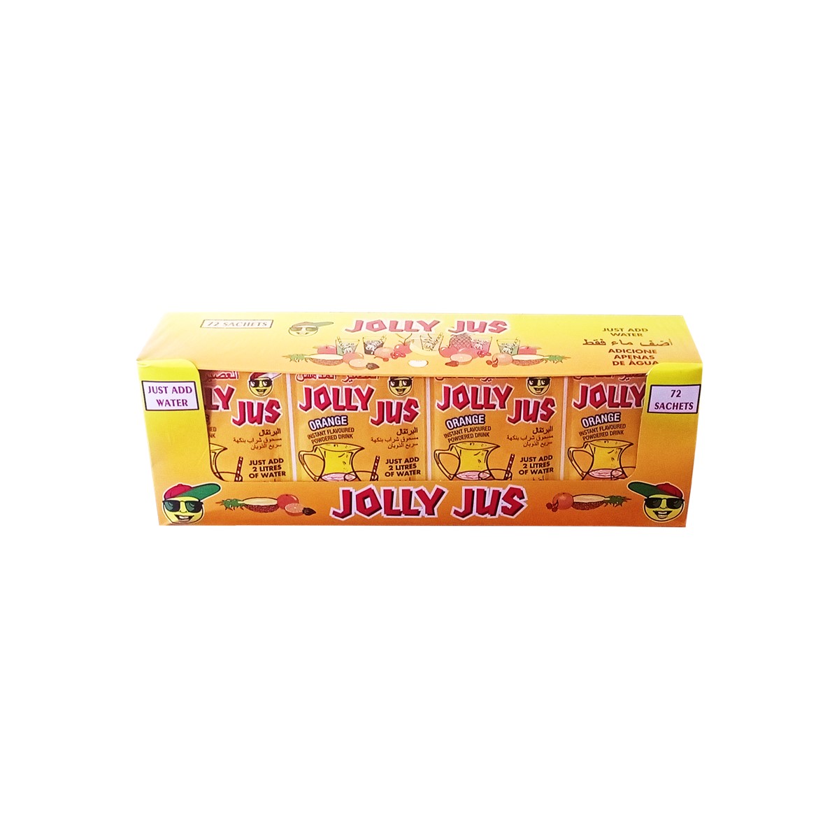 Jolly Jus Orange Instant Flavoured Powder Drink 72 Sachets