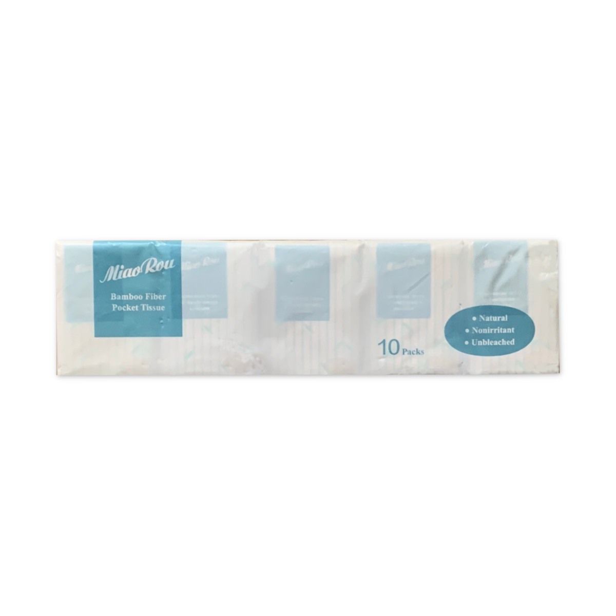 Miaorou Bamboo Fiber Pocket Tissue 10 Packs